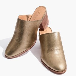 Madewell Metallic Harper Heeled Mules